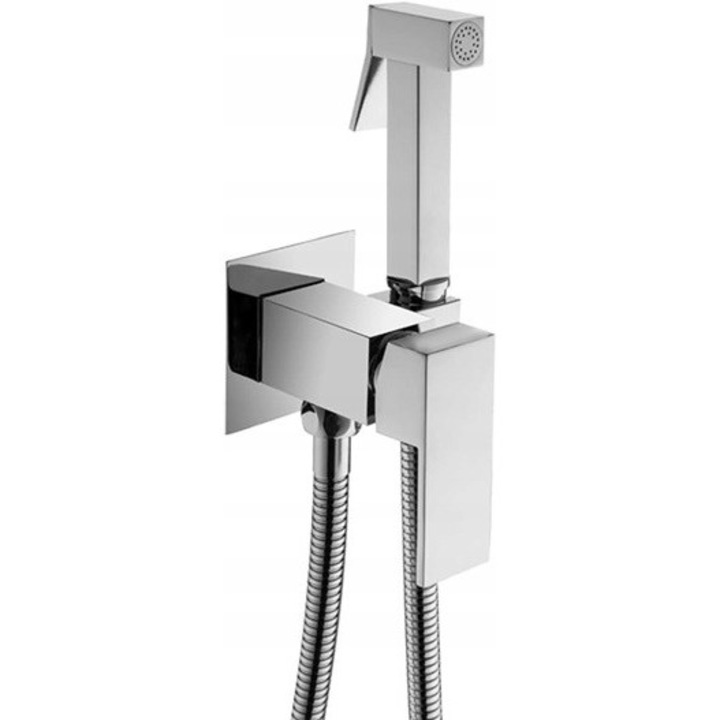 Baterie bidetowa QUADRO, Veldman, crom, montaj scienic/podtynk, set complet