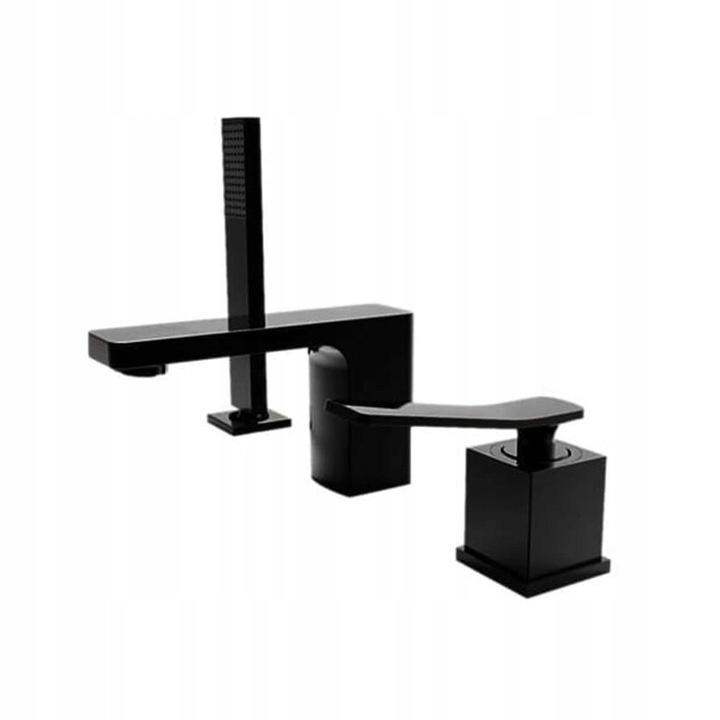 Veldman szaniter csaptelep, NEGRO modell, 2 funkciós, kádra szerelhető, sárgaréz, matt fekete