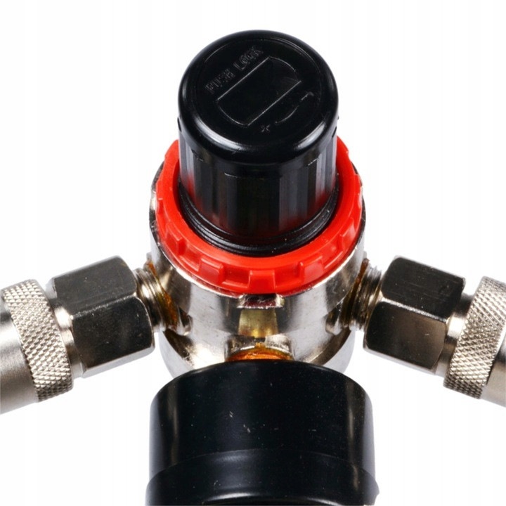 Kompresszor reduktor szűrővel, Fekete, 3/8", 1750 l/min