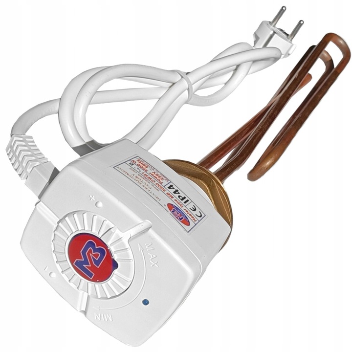 Rezistenta electric WUG MB 2000 OWR1, 2000W, 230V, 5/4", alb, pentru boilere 80-140L
