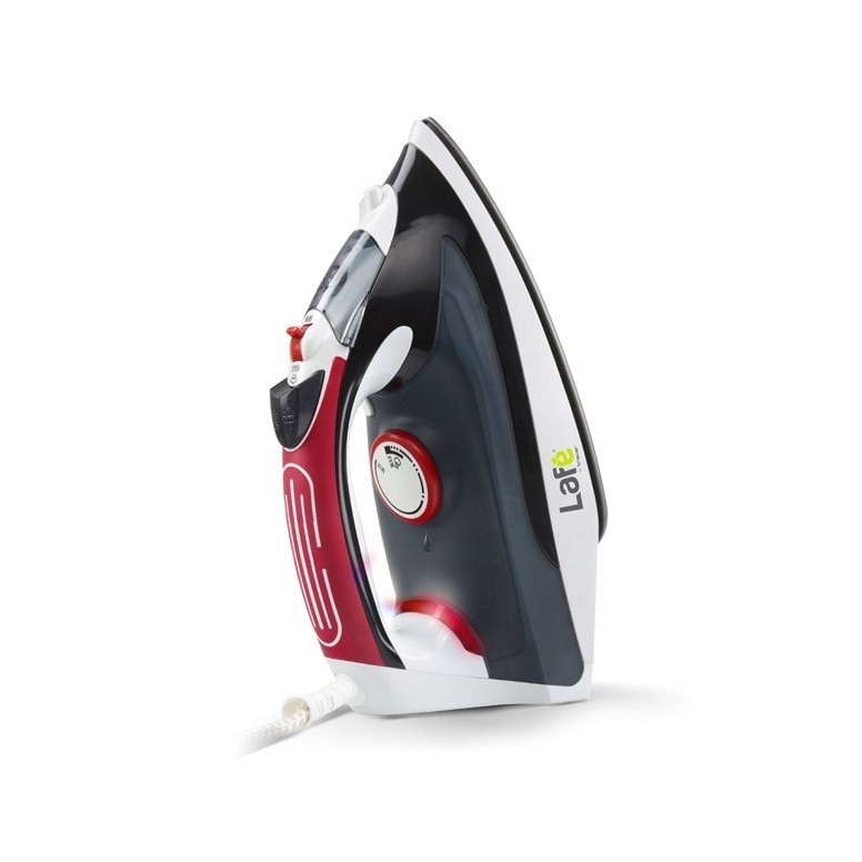 Fier de calcat cu abur Lafe LAF02b, 2200W, ceramica, negru-rosu