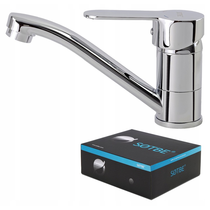 Sotbe csaptelep, mosdóhoz, forgatható kifolyócsővel, króm, standard