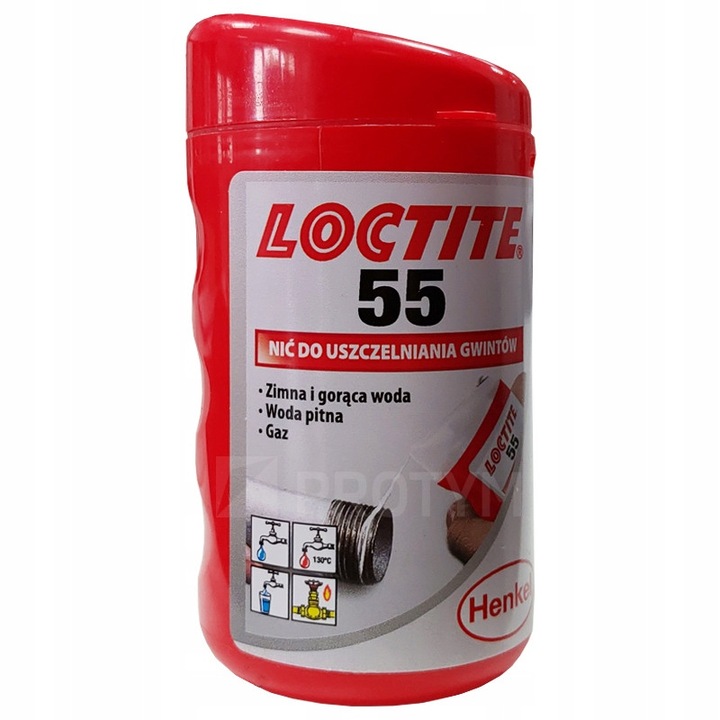 Loctite 55 tömítőzsinór, 160m, fehér, 55-130°C