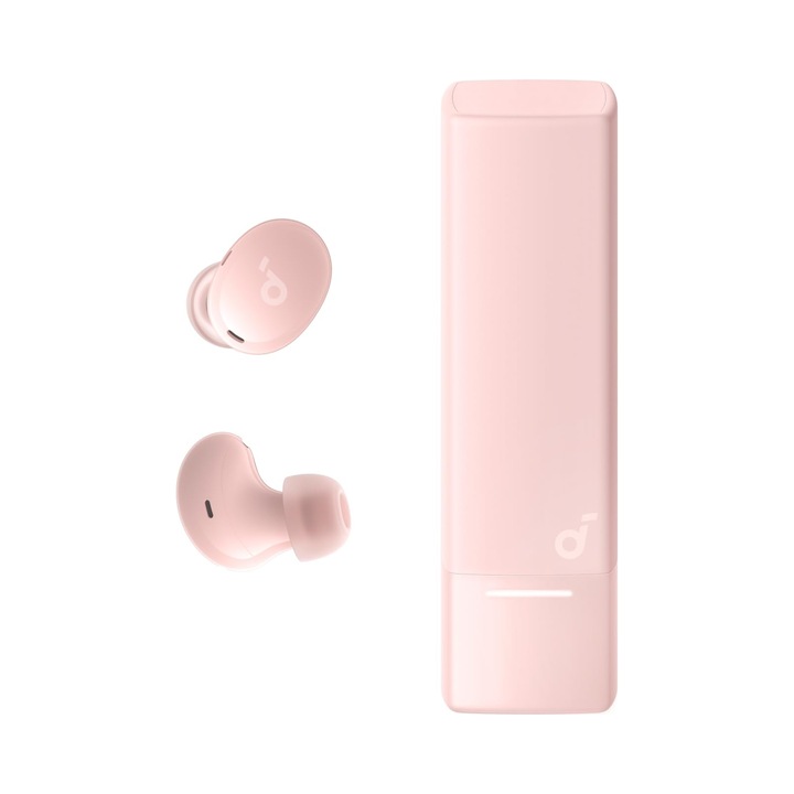 Soundcore A30i vezeték nélküli fülhallgató, rózsaszín, ANC, vízálló, Bluetooth 5.4, 10m, töltőtokkal
