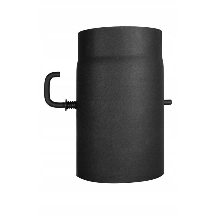 Rura proasta L250, STAHL SYSTEM, fi 130mm, otel vopsit negru, rezistent la temperaturi de pana la 1000°C