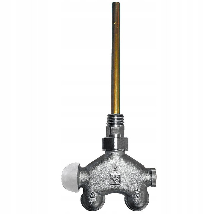 Robinet 4-droguri Herz, mosiad niklovat, 50mm, pentru sisteme de incalzire