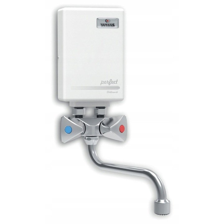 WIJAS Perfect 450 átfolyós vízmelegítő, 4,5 kW, 230V, egyszerű szerelés, 98,2% hatásfok