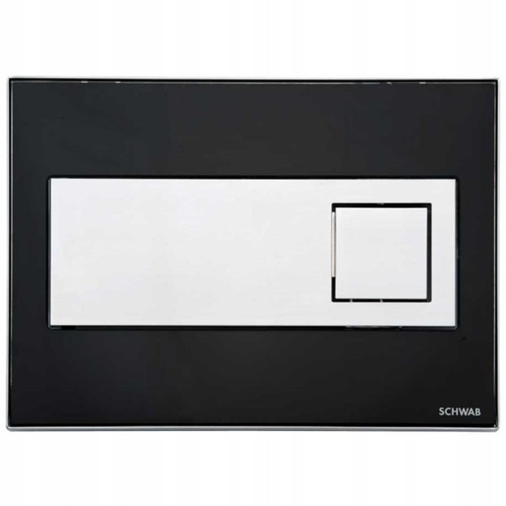 Przycisk spalare sticla neagra Caro pentru suport subtire Schwab, 242x174x16mm, montaj usor