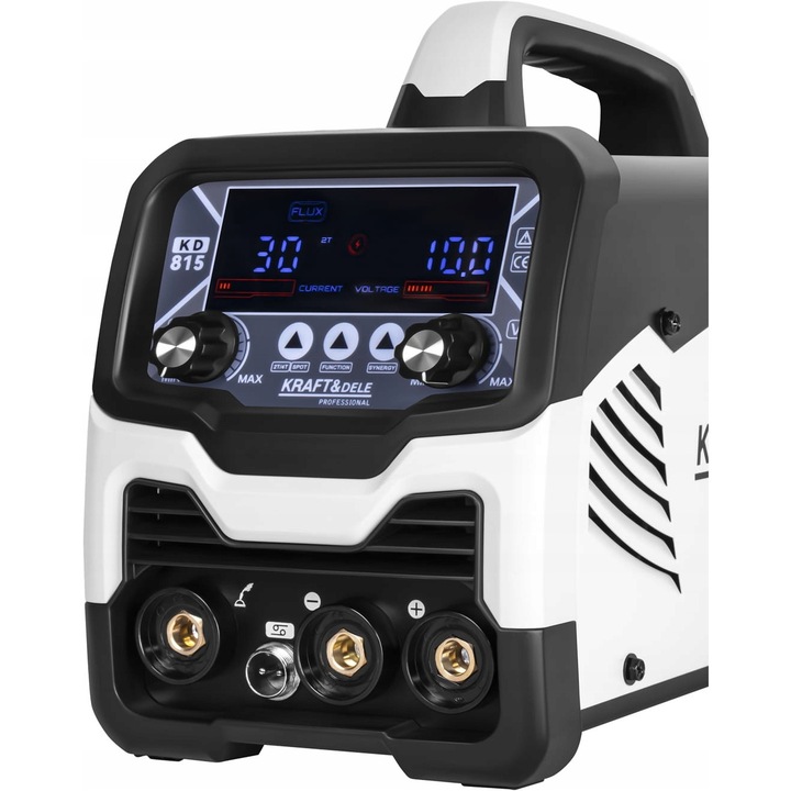 Aparat sudura invertor Kraft&Dele KD815 multifunctional MIG Flux MMA TIG, 200A, LCD, 31x15.5x22cm