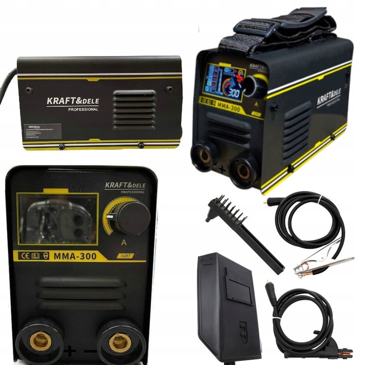 Kraft&Dele KD1868 MMA IGBT LCD 300A inverteres hegesztőgép szett 28x20x20cm