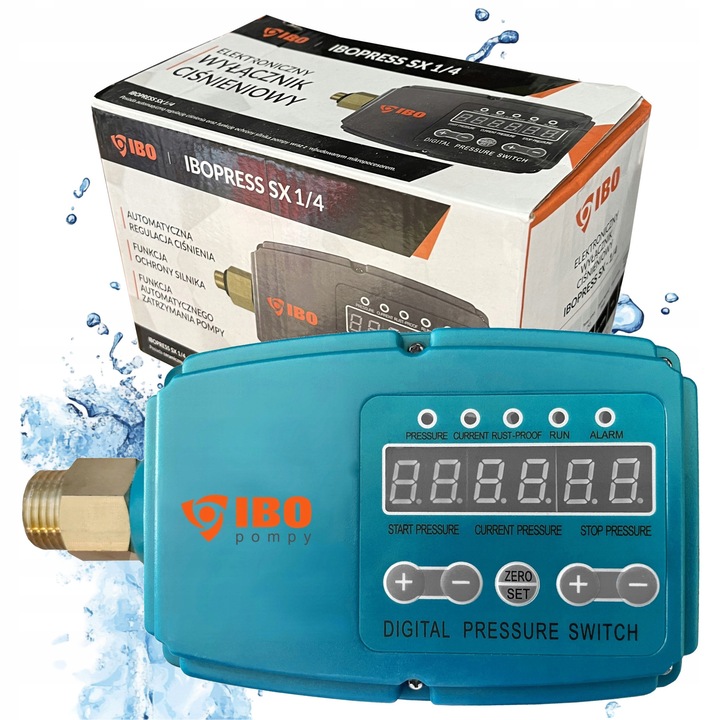 Accesoriu pompa de apa, IBO, controler electronic, comutator de presiune, 10x15x22cm