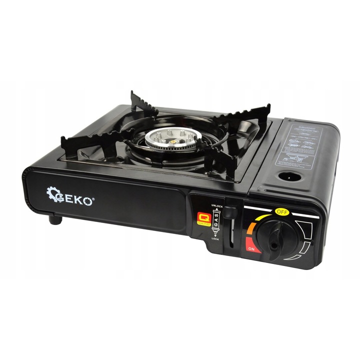 Aragaz turistic Geko 2,5 kW, 34,5x28x11 cm, alimentare cu gaz butan
