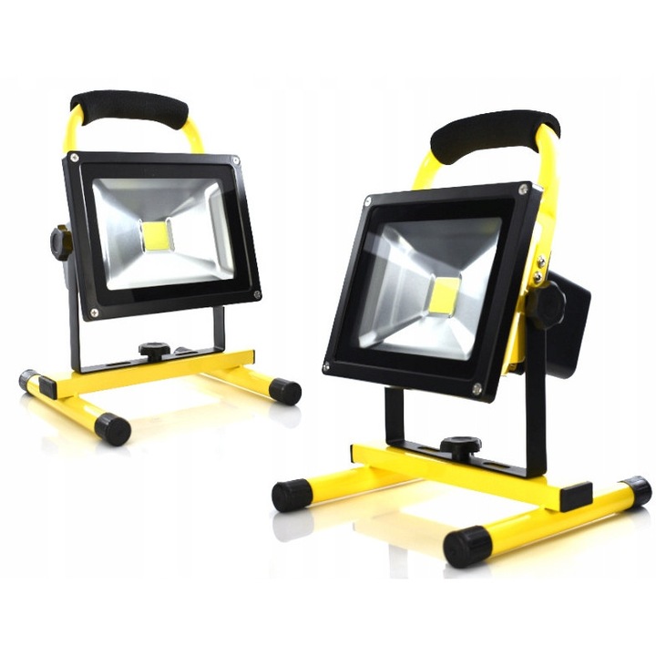 Decorya 50W LED reflektor, IP65, 21,5x28x18,5cm, autós és hálózati töltővel