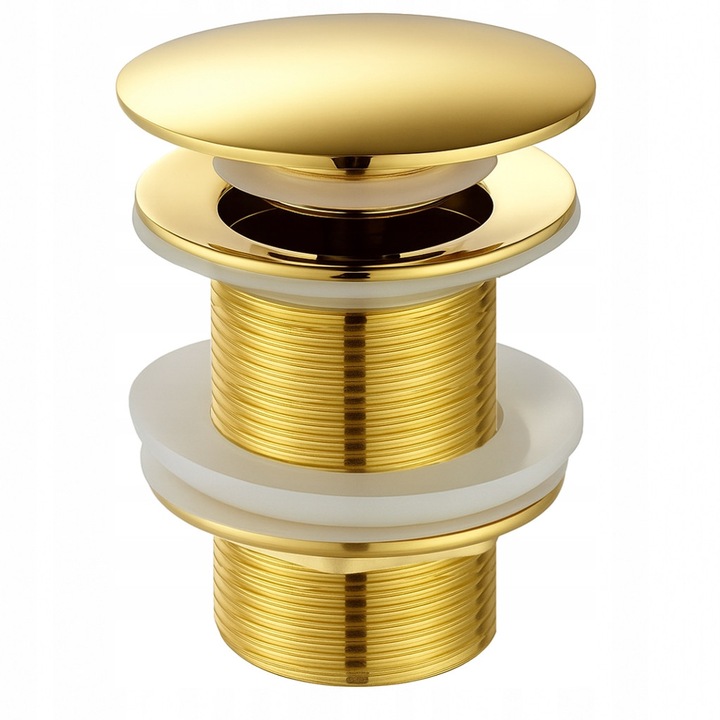 Veldman "clic-clac" mosdókagyló lefolyó, arany, standard, túlfolyó nélkül