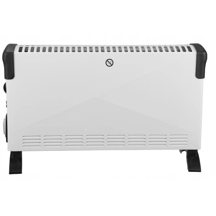 Convector electric Thermoval 2000 W, alb, 53,5x32,5 cm, cu timer 24h, protectie IP20