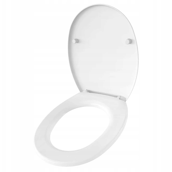 Deska WC Sepio, wolno-opadajaca, Duroplast, alb, 42,8x36,5x4,5cm