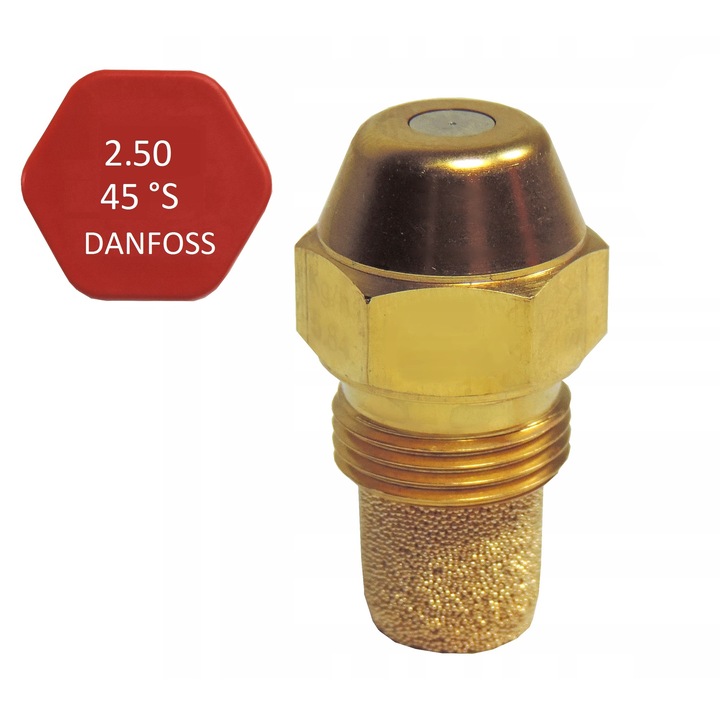 Danfoss olajfúvóka 2.50-45 S, 2.50 USGAL/H, 45, 0.03kg