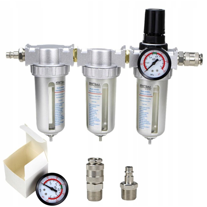 Filtru de aer cu dehidrator KRAFT&DELE KD5851, 155x80mm, 0,3kg, 80ml capacitate, 1/2" conexiune