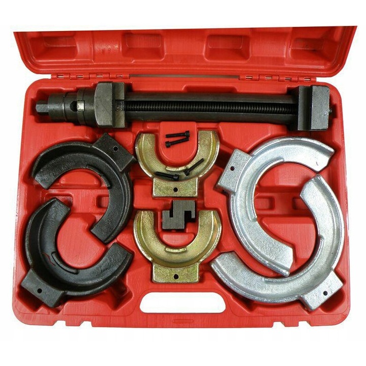 Sciagacz pentru arcuri McPherson, SilverTools, 1,5T, 85-195mm, 305mm, cu valiza