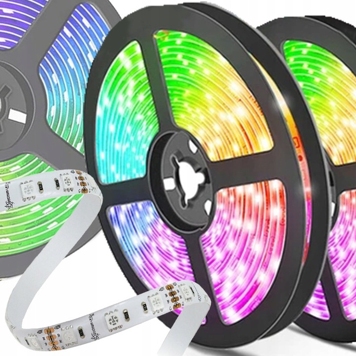 LED лента RGBW 1м, Decorya, топло бяло 3000K, SMD 5050, самозалепваща