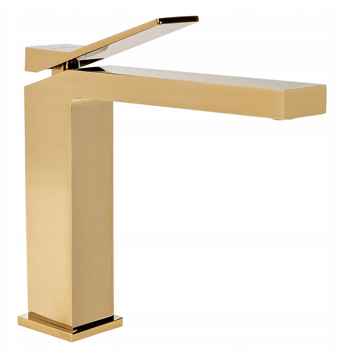 Смесител за мивка Rea Duet Gold Low, Месинг, Златист