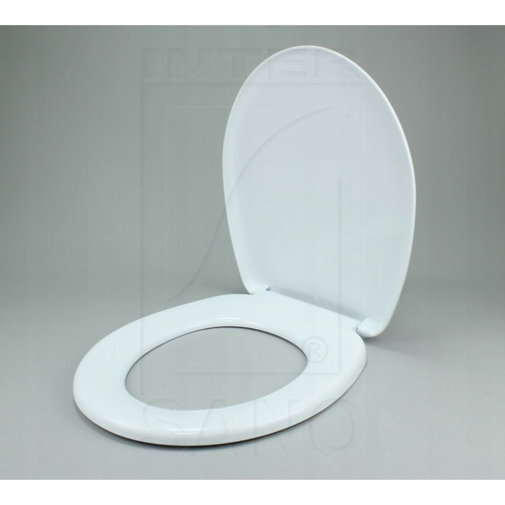 Deska WC BADI, Inter-Sano, ovala, alba, 44x27.5cm