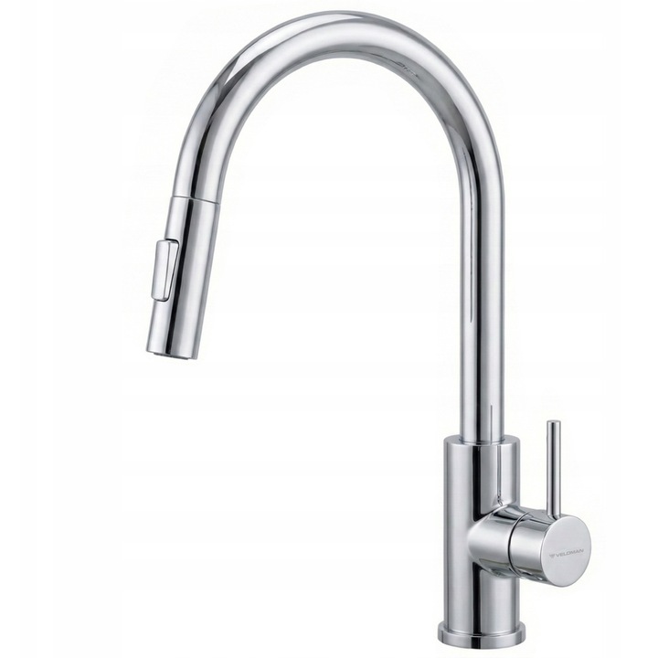 Кухненски смесител Veldman Simona, хром, 2-функционален, монтаж на плот/мивка