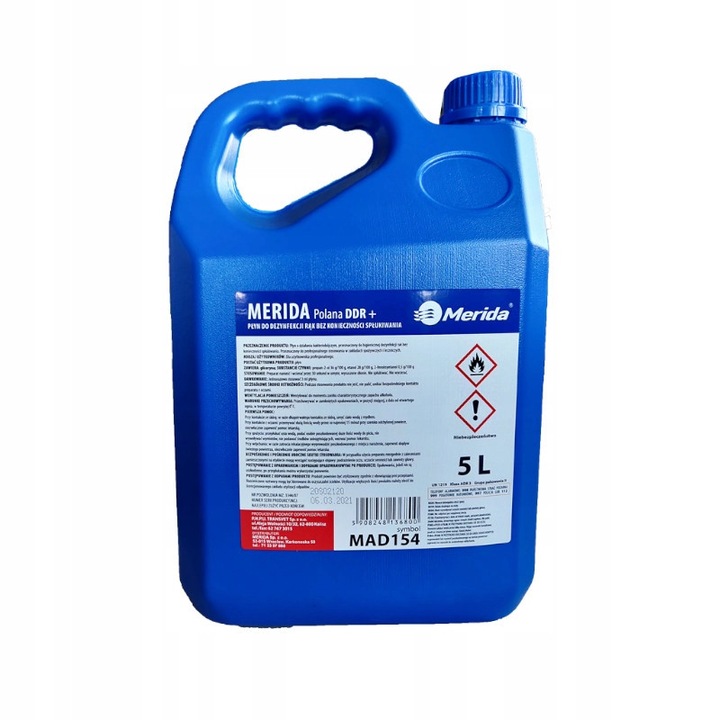 Дезинфектант за ръце, Merida, 5L, аромат на роза