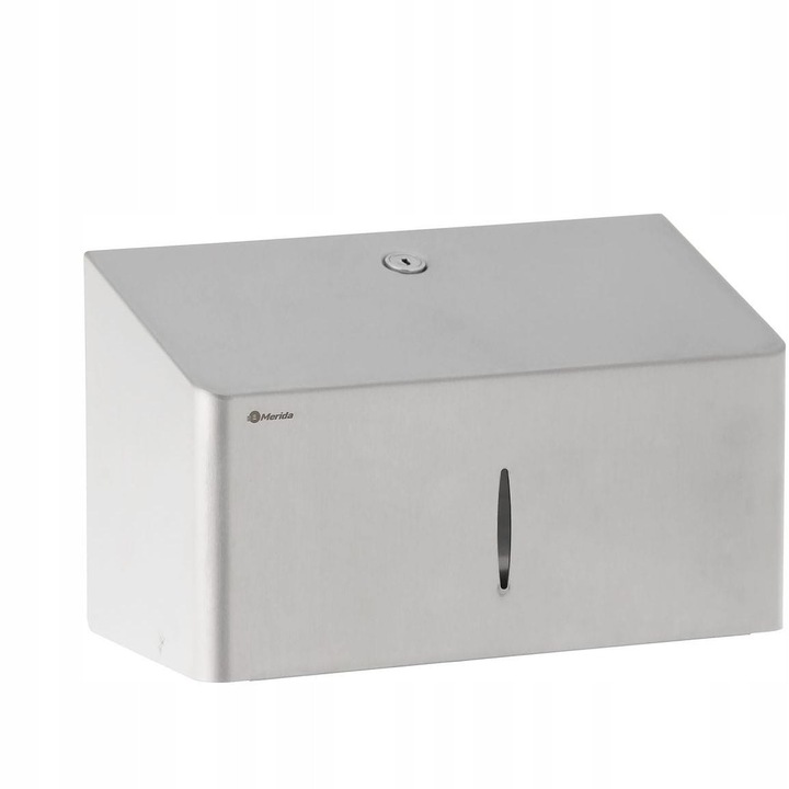 Dispenser pentru prosoape ZZ, Merida Stella, inox mat, 15,5x25,5x12cm, capacitate 250 prosoape