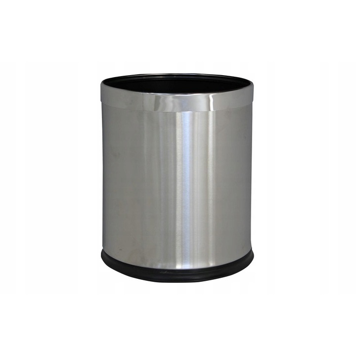 Cos de gunoi, Merida, 10l, otel inoxidabil mat, 26,5x23cm