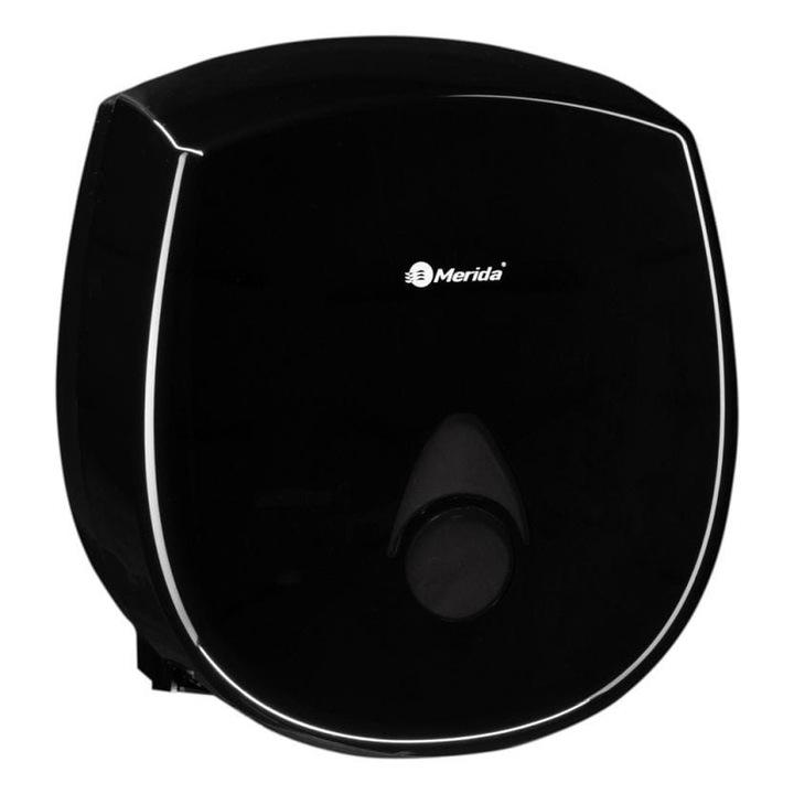 Dispenser hartie igienica Merida COMO, ABS, negru, 24x22x12,7cm