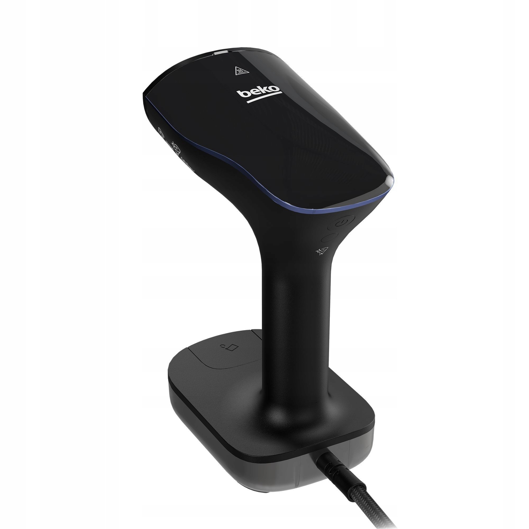 Aparat de calcat vertical BEKO STM7112B, 2280W, 30g/min, 200ml, talpa ceramica, negru