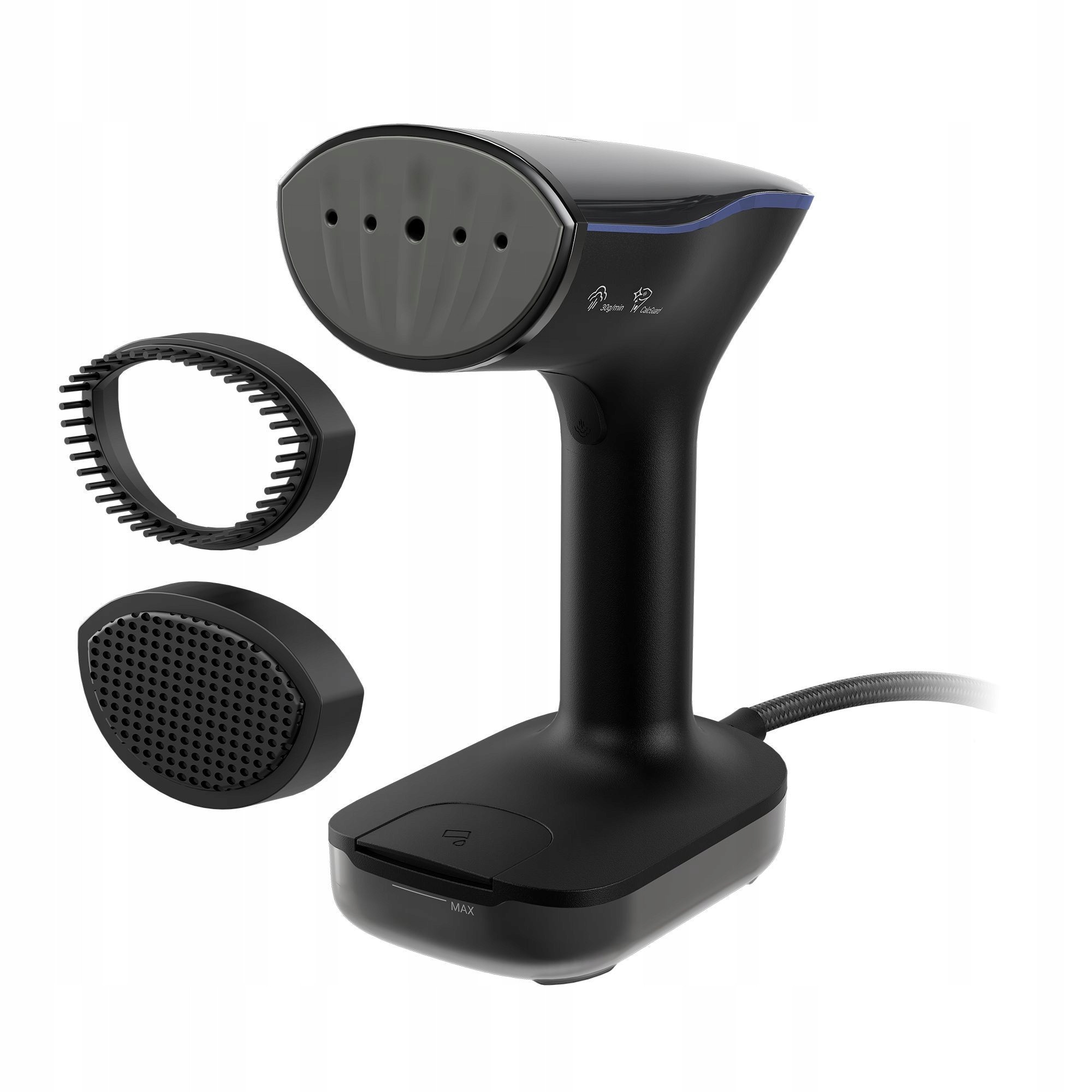 Aparat de calcat vertical BEKO STM7112B, 2280W, 30g/min, 200ml, talpa ceramica, negru