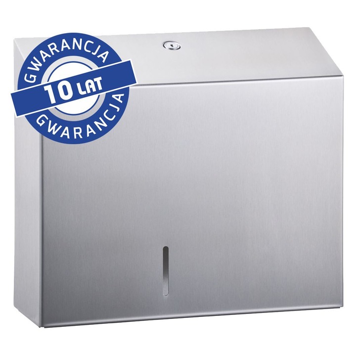 Dispenser pentru hartie igienica, Merida, model STELLA MAXI, inox mat, 28,5x32,5cm, protectie Anti-FingerPrint