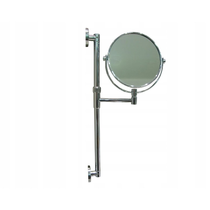 Oglinda cosmetica Merida MHL01, 24x47,3cm, din alama cromata, montare pe perete