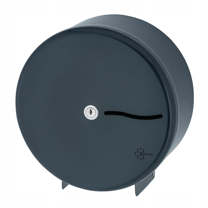 Dispenser pentru hartie igienica Jumbo Mini, grafit, 30x15x10cm, set