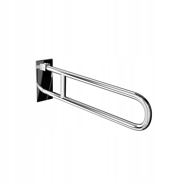 Pereche de suporturi pentru baie, 75 cm, inox, 32 mm, set