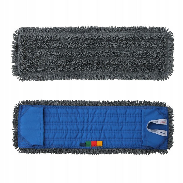 Mikroszálas zsebes felmosó 40 cm, Merida, fehér, optimális nedvszívás, nedves vagy száraz használat