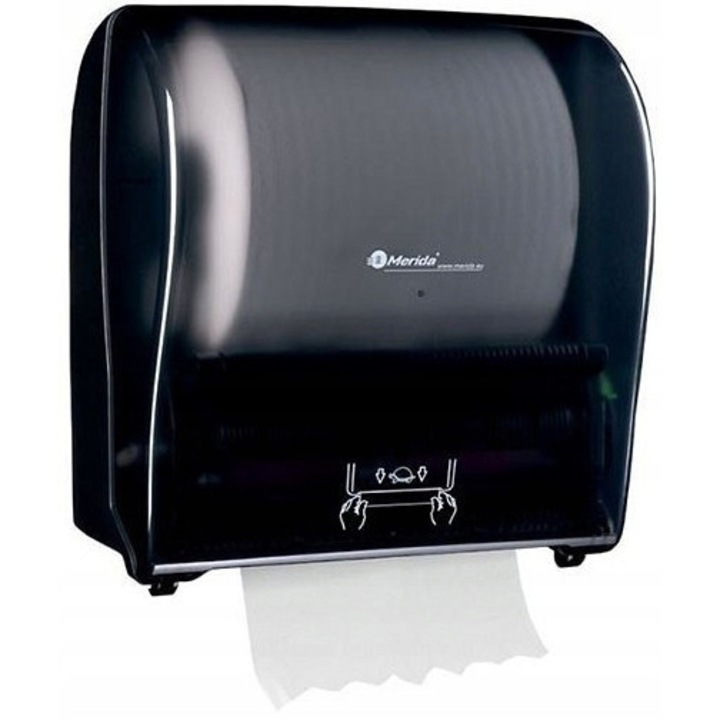 Dispenser de prosoape Merida Solid Cut, mecanic, transparent, 31x34x20,5cm