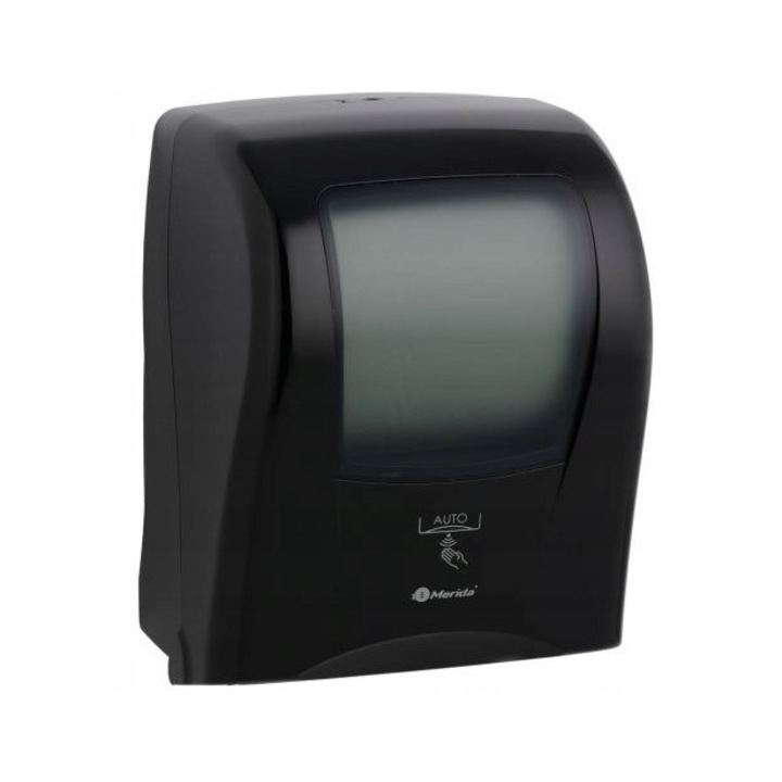 Dispenser automat pentru prosoape de hartie, Merida, One, negru, 39x27,5x22,5cm