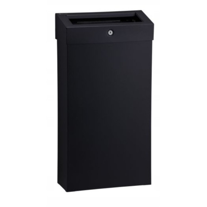 Cos de gunoi, Merida, Stella Slim Black Line Combo, 15l, negru, 59,8x30x13cm