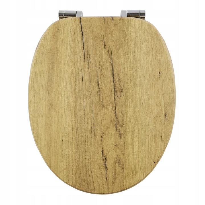 Deska WC AWD Interior Amargura MDF 5.5x37.6x45.5cm, culoare aurie, sistem SOFT CLOSE