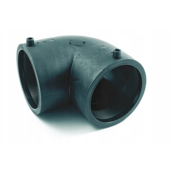 Kolano PE 90/90 SDR11 pentru instalatii de apa si gaz, 90 grade, PE100 RC