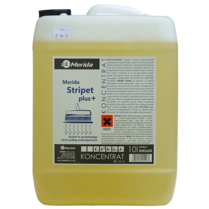 Универсален препарат STRIPET PLUS, 10 литра, pH 11,5, жълт цвят
