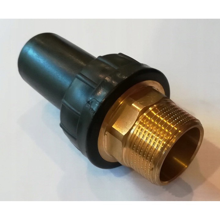 PE-menetes idom 50x2" sárgaréz, elektrohegesztett, külső