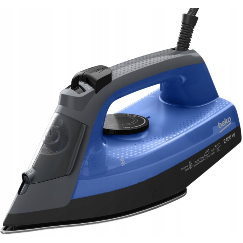 Fier de calcat cu abur Beko SIM 3024 B 2400W, ceramica, 100g/min, negru, 220ml