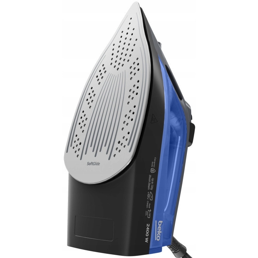 Fier de calcat cu abur Beko SIM 3024 B 2400W, ceramica, 100g/min, negru, 220ml