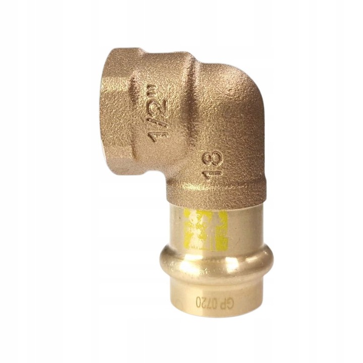 Besco gázszerelvények, 18x1/2" oszlop, -20C és 115C közötti hőmérsékletállóság, préselési rendszer