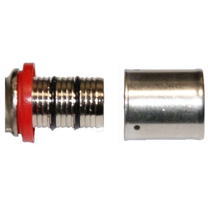 PEX szerelvények, Alfa, 20x1/2, krómozott, maximális nyomás 10 bar, maximális hőmérséklet 95°C