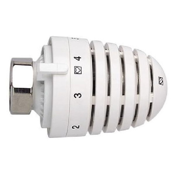 Termostat termostatic Herz pentru Danfos RTD, alb, 6C-28C, set